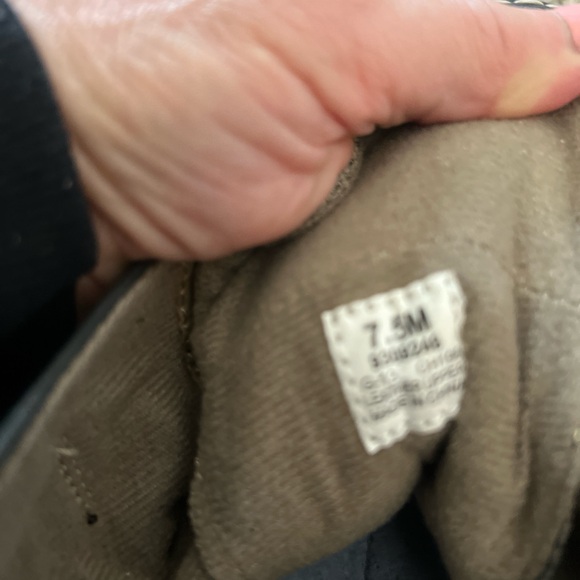 Sperry Black Boots with Beige Detail Zip up and Buckle Size 7.5 - Picture 8 of 8